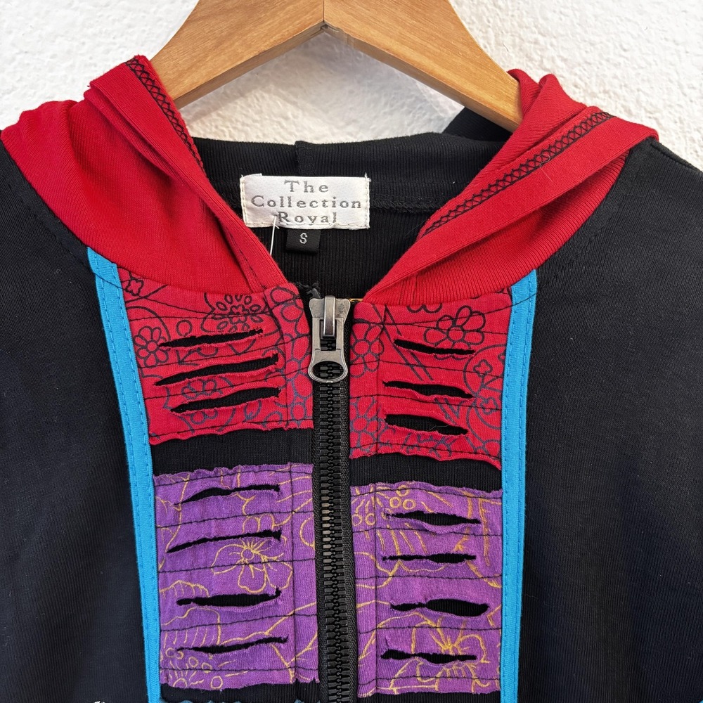 The Collection Royal Patchwork Full Zip Hoodie Wo… - image 4